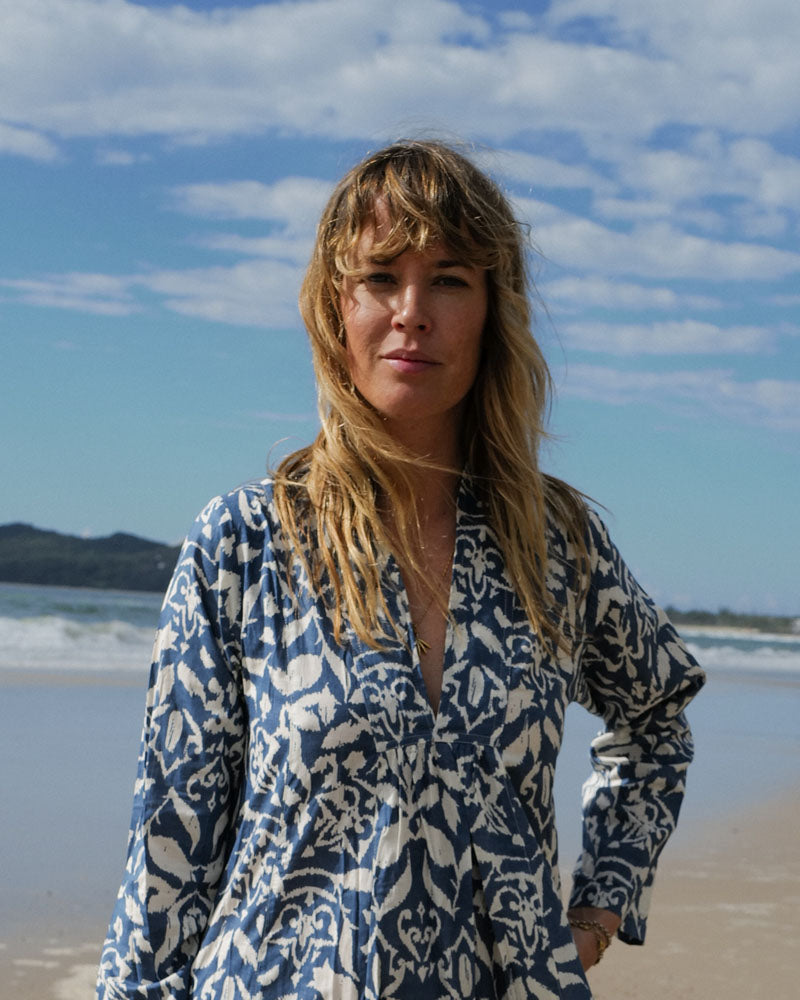 All-day-dress Maxikleid blau