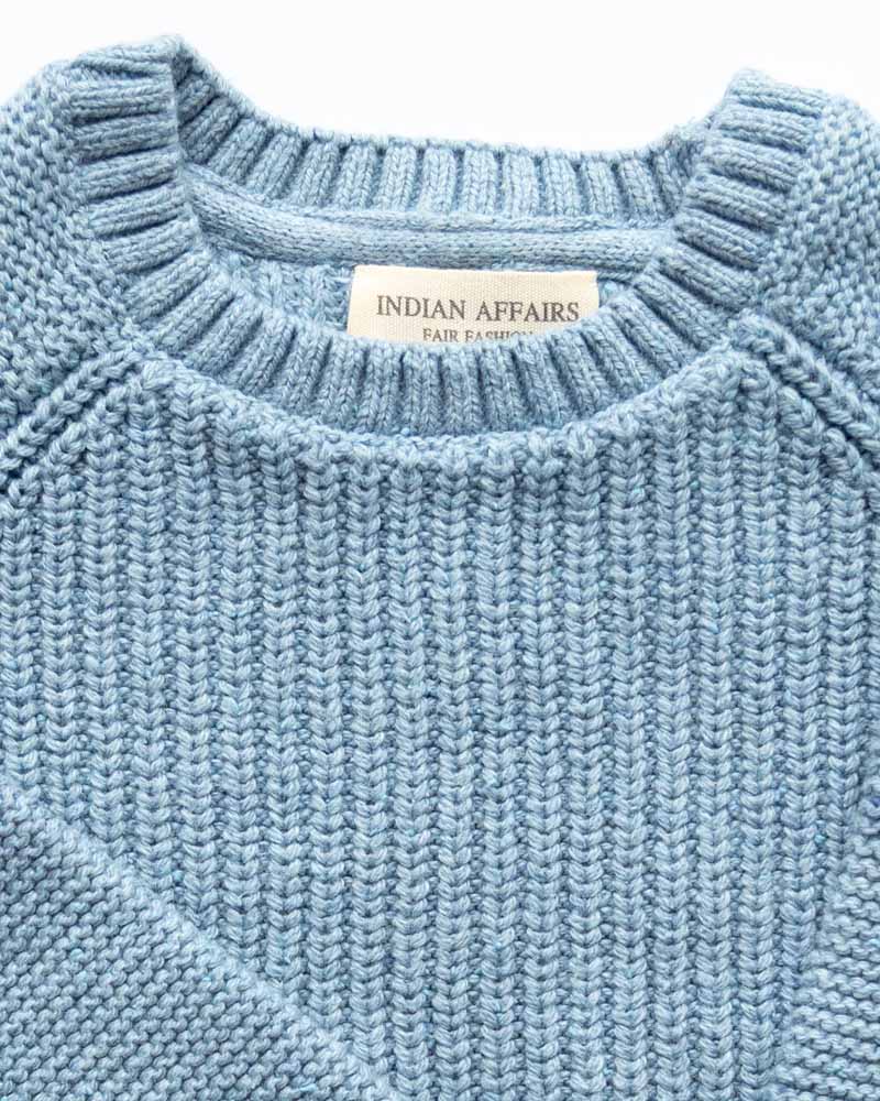 Unisex Raglan Pullover blau