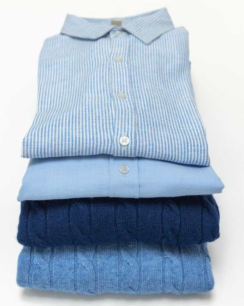 Jungen-Hemd blau einfarbig