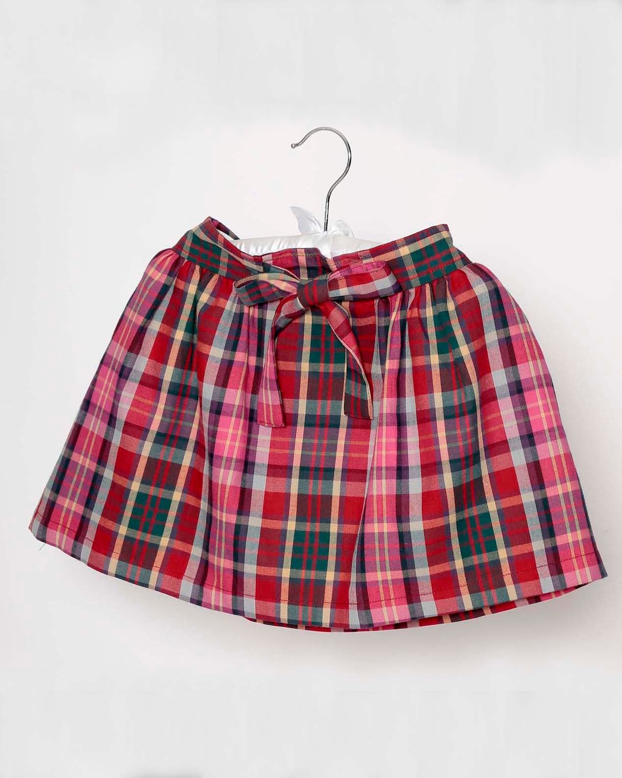 Mädchenrock rot kariert