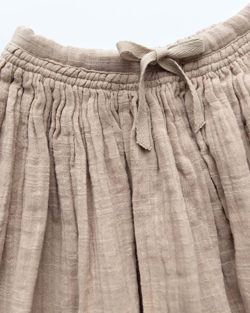 Mädchenrock Musselin camel