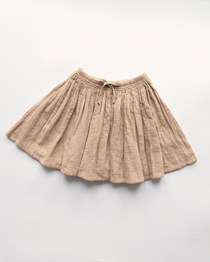 Mädchenrock Musselin camel
