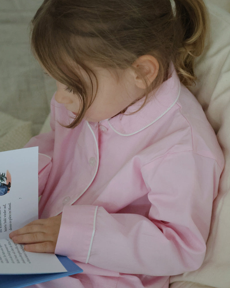 Mädchen Pyjama Rosa Oxford
