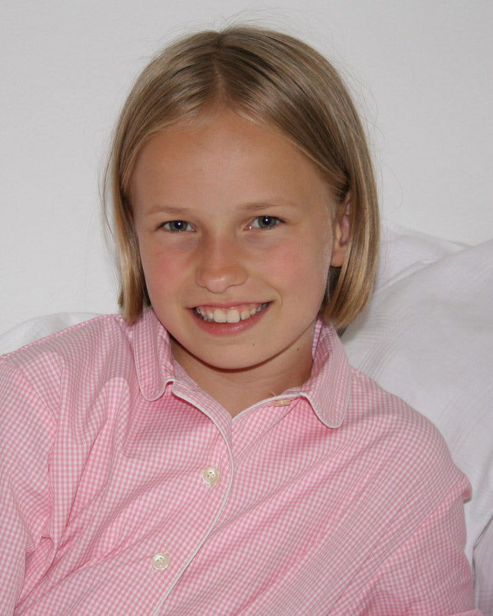 Mädchenpyjama rosa Vichy