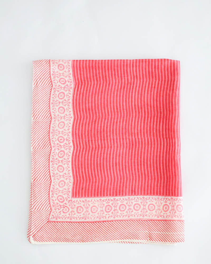 Pareo pink rot gestreift