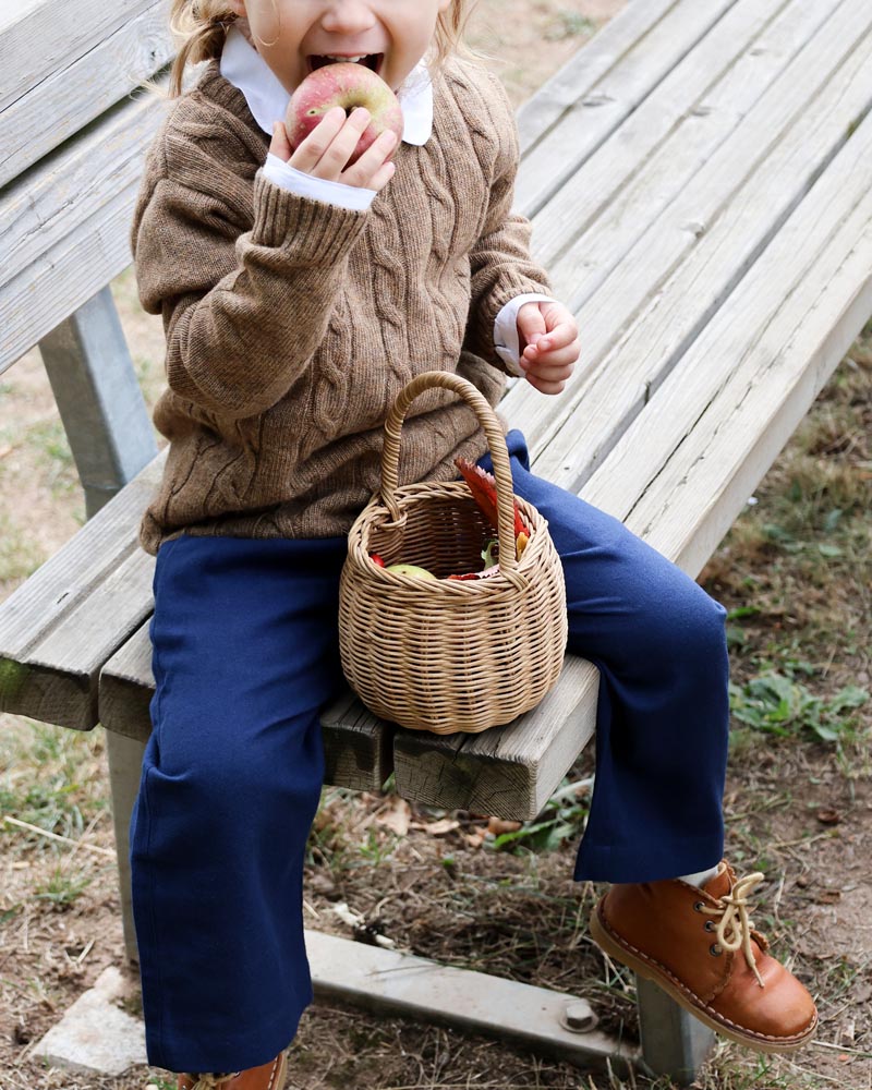 Unisex Pullover camel Wolle