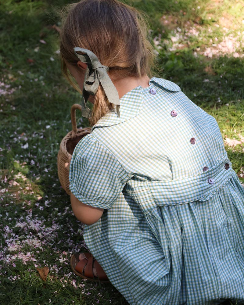 Festliches Mädchenkleid kariert