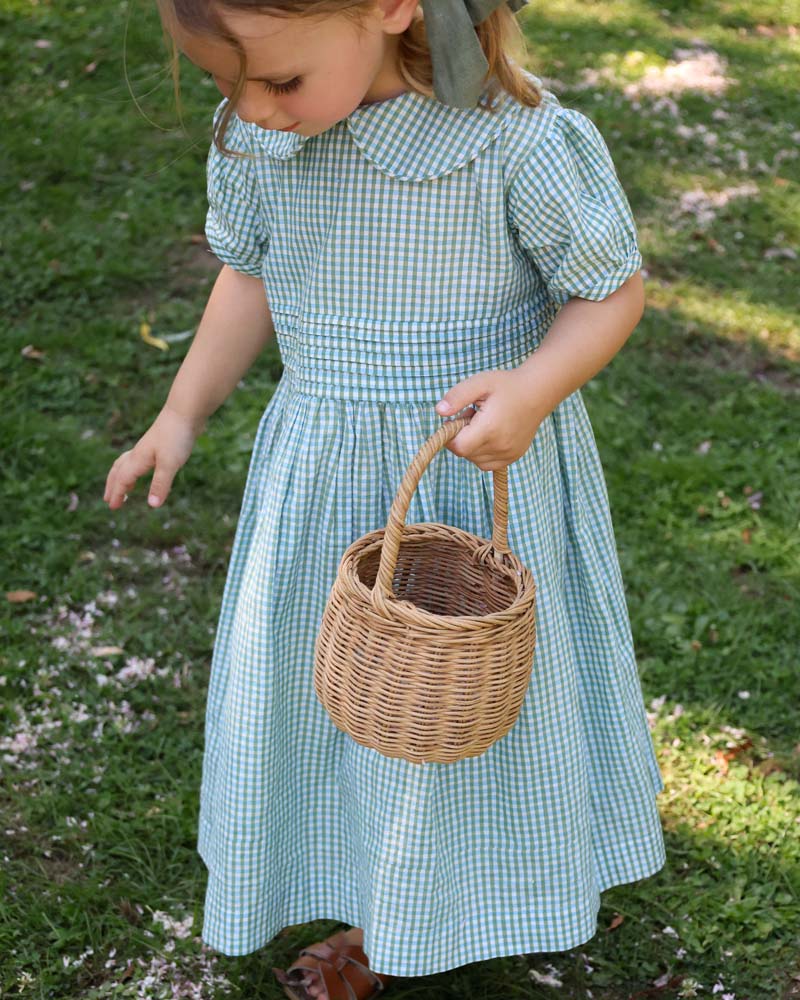 Festliches Mädchenkleid kariert