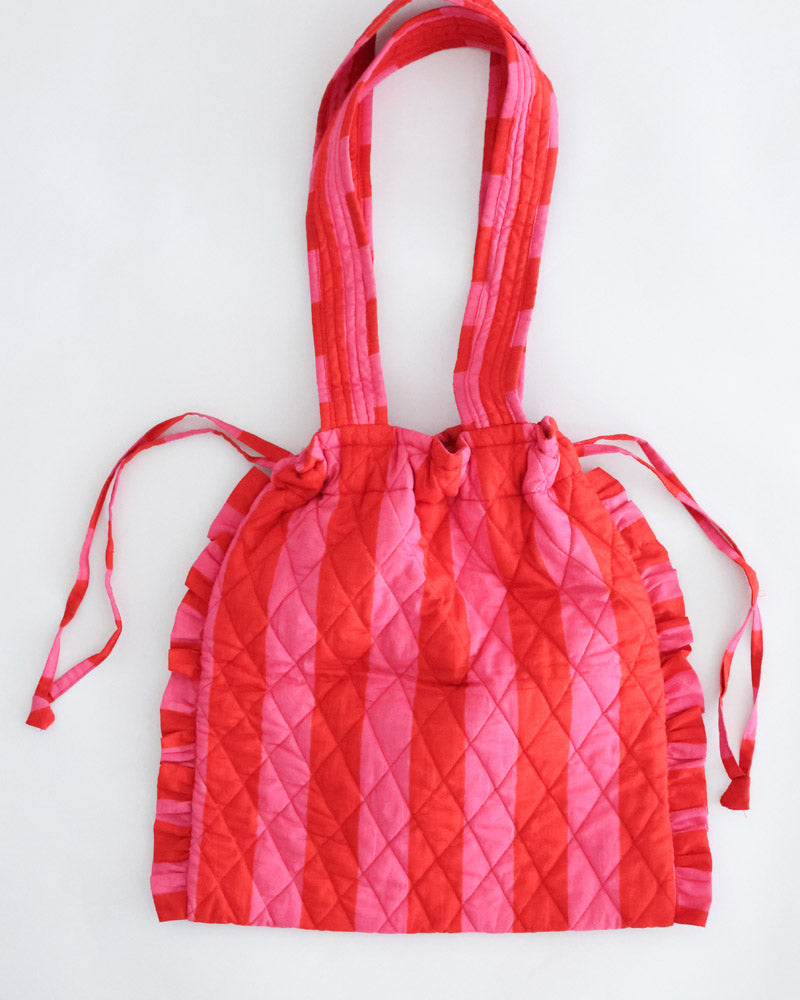 Allround Tasche pink rot gestreift