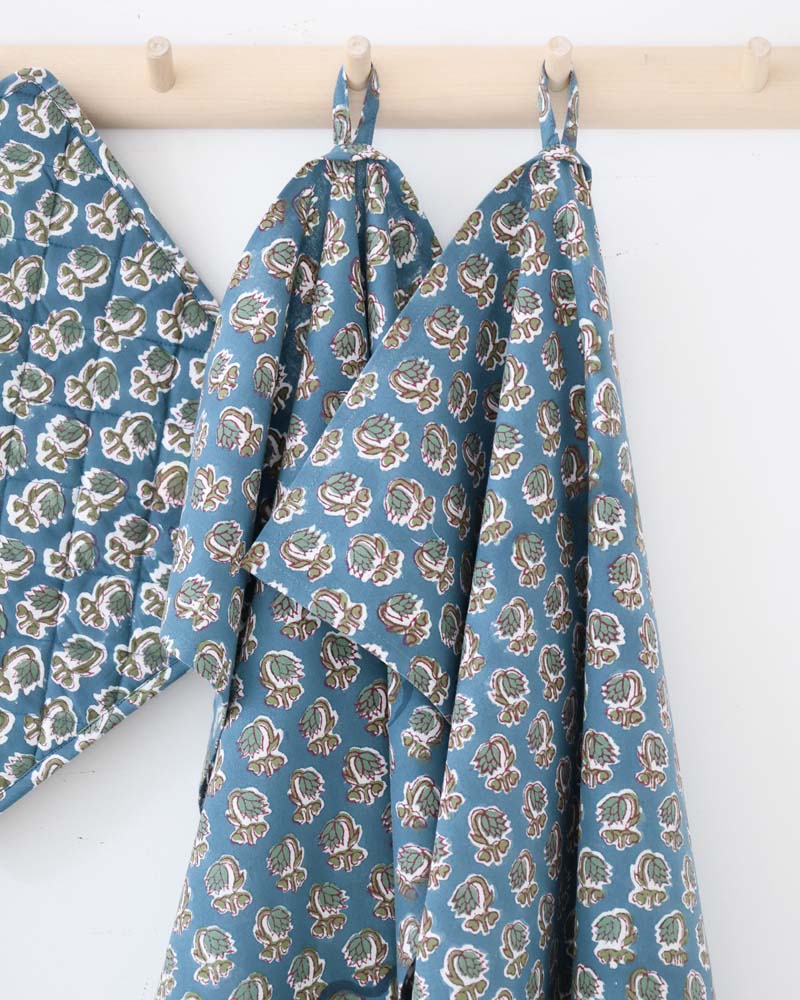 Geschirrtücher im 2er Set grün gemustert