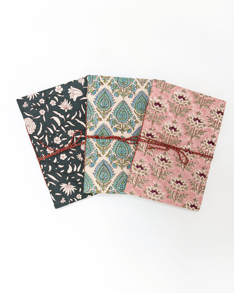 Notizbuch rosa Blumenmotiv