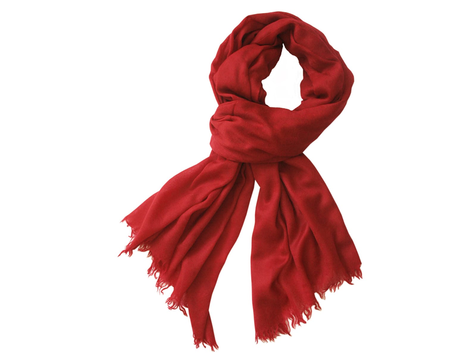 Damenschal rot einfarbig