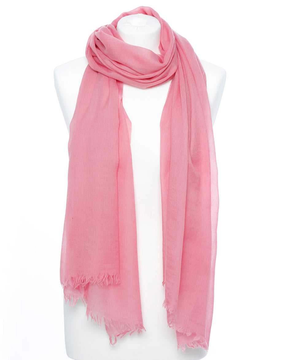 Damenschal rosa einfarbig