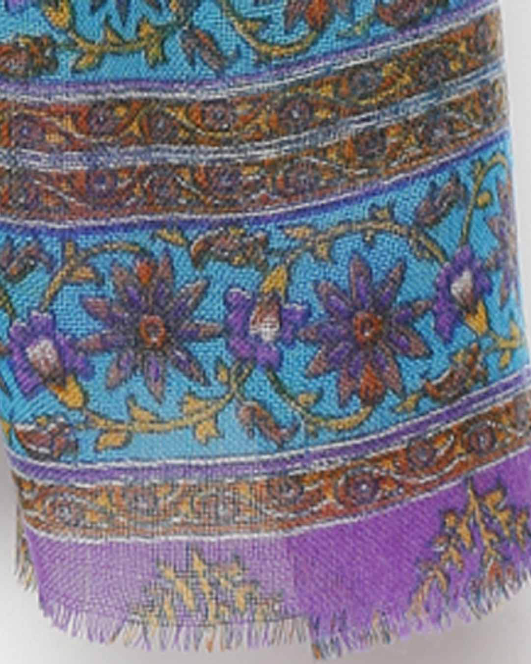 Damenschal flieder geblümt