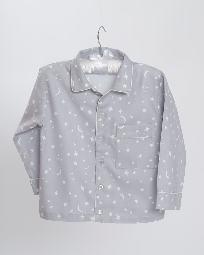Jungen-Pyjama Sterne Flanell