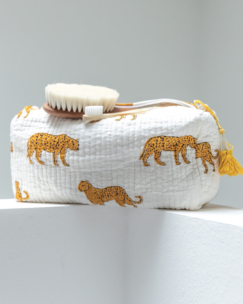 Waschbeutel 3er Set für Kinder Leopard