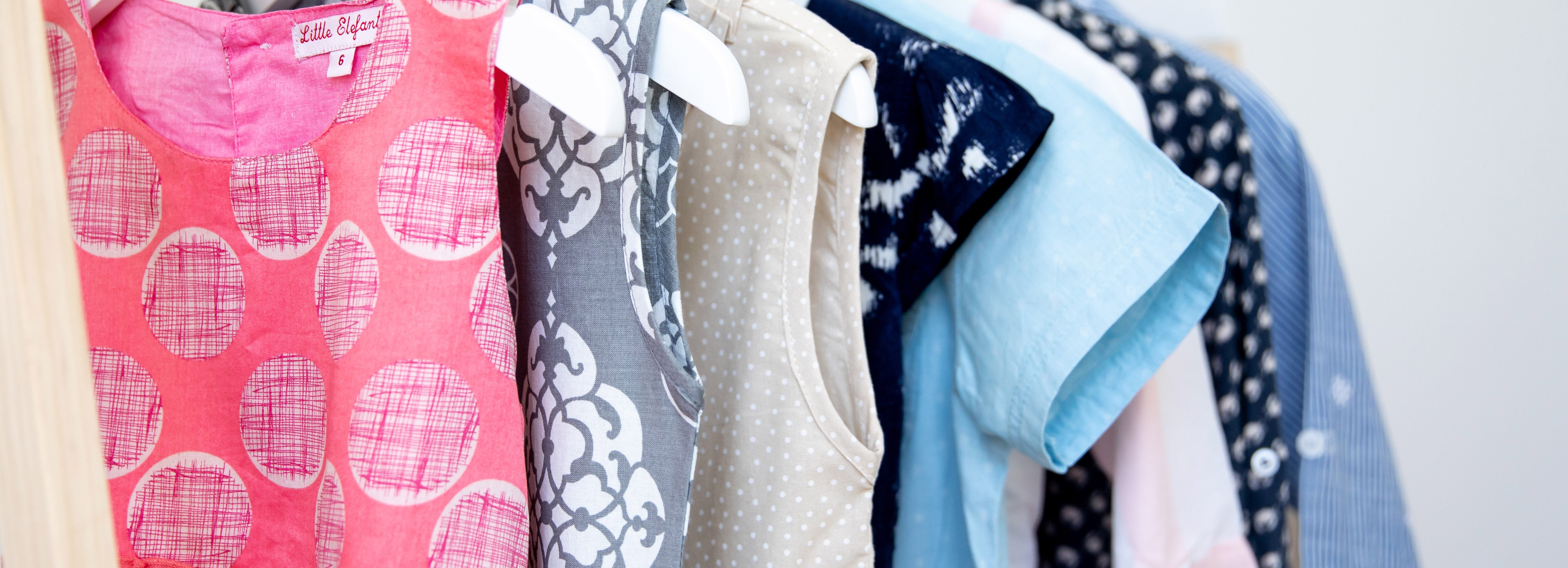 Maedchen Kleider Sommer Baumwolle