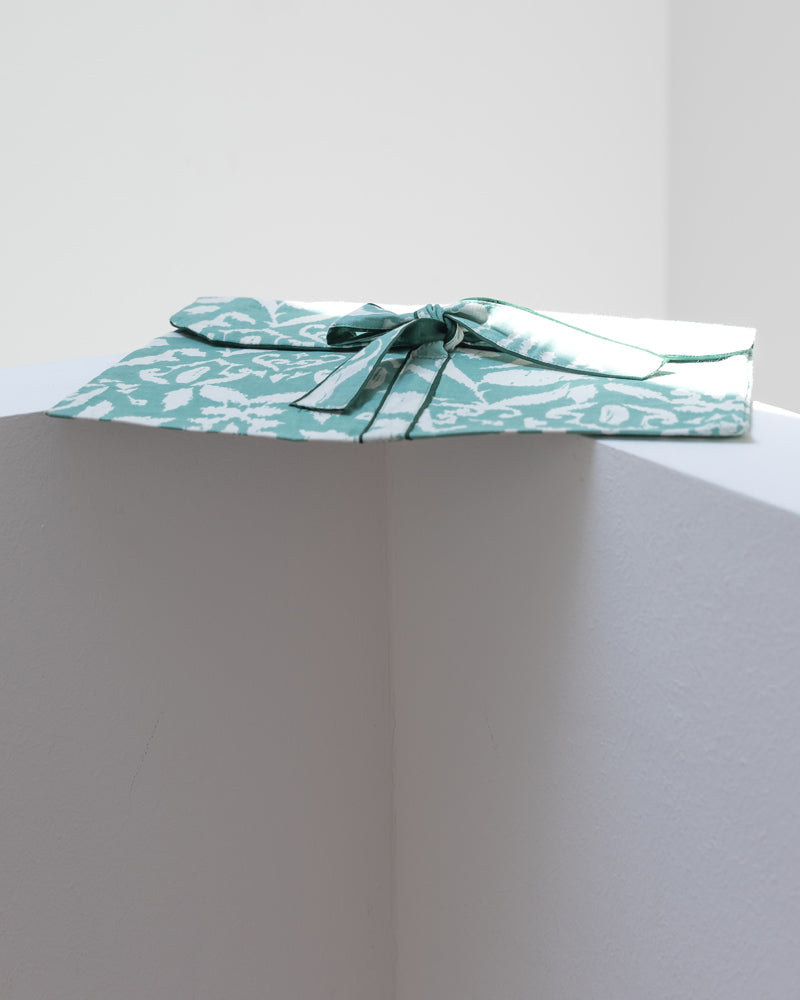 Damen Pyjama hellgrün gemustert