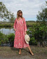 All-day-dress Maxikleid pink