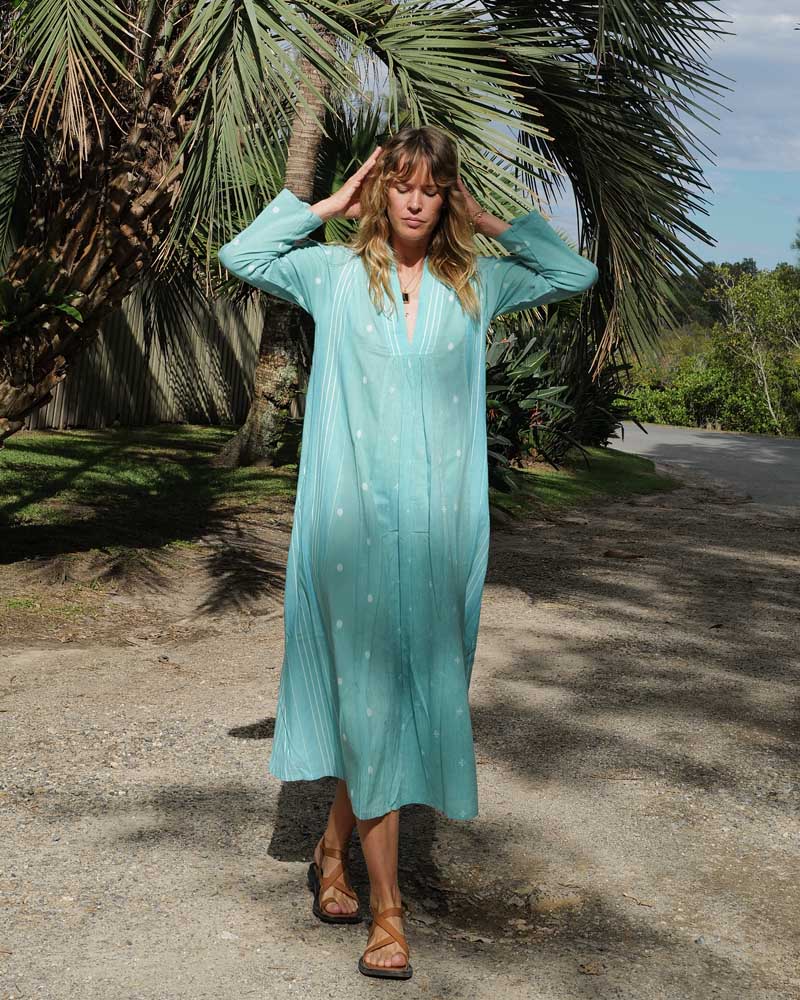 All-day-dress Maxikleid grün