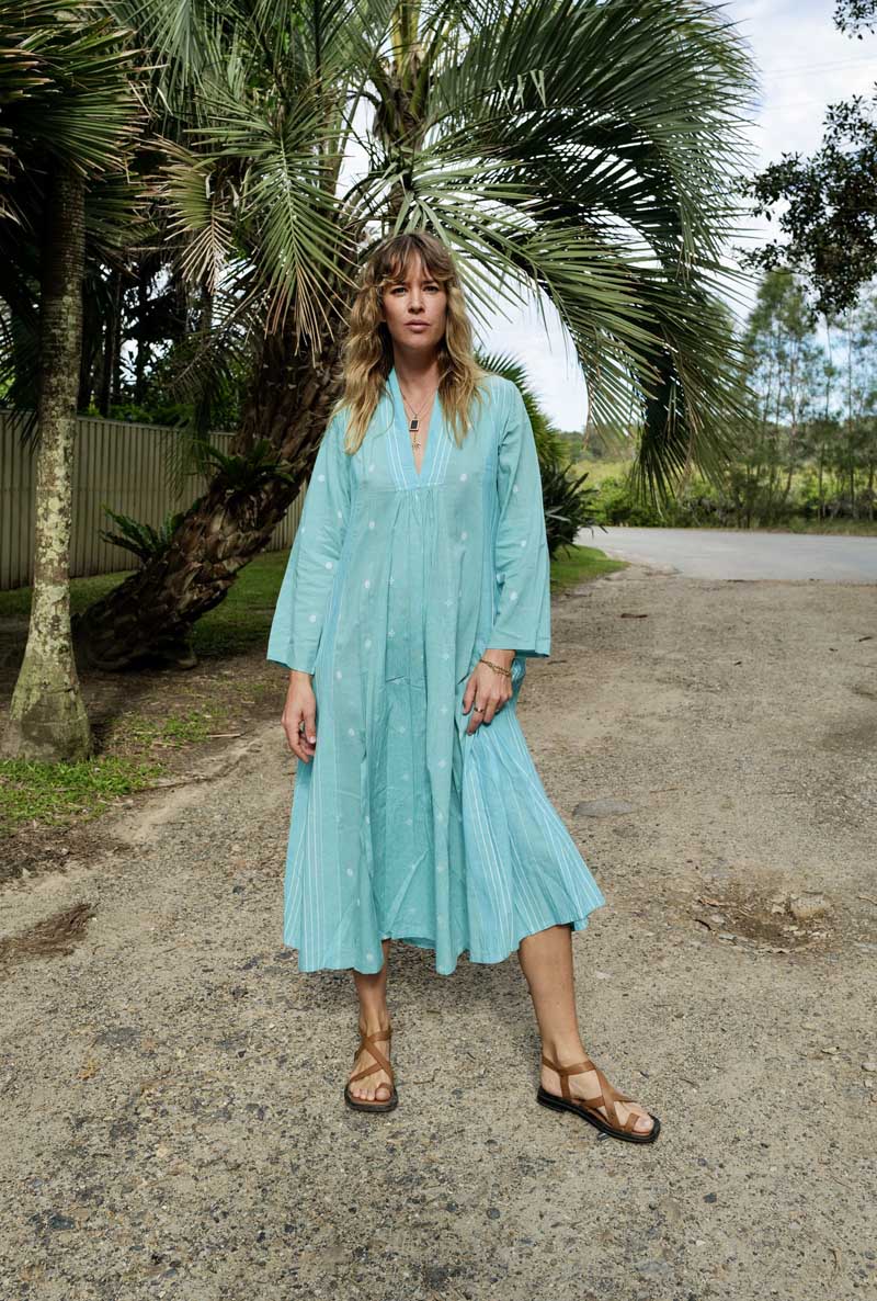 All-day-dress Maxikleid grün