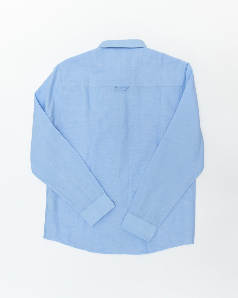 Jungen-Hemd blau einfarbig