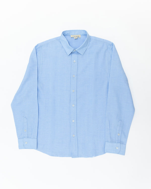 Jungen-Hemd blau einfarbig