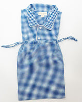 Unisex Pyjama blau kariert