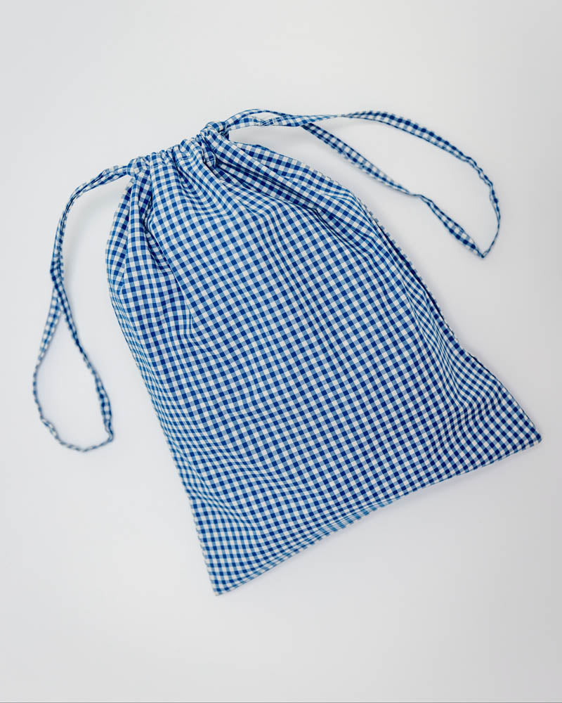 Unisex Pyjama blau kariert