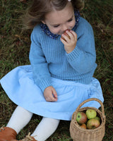 Mädchenrock blau Cord