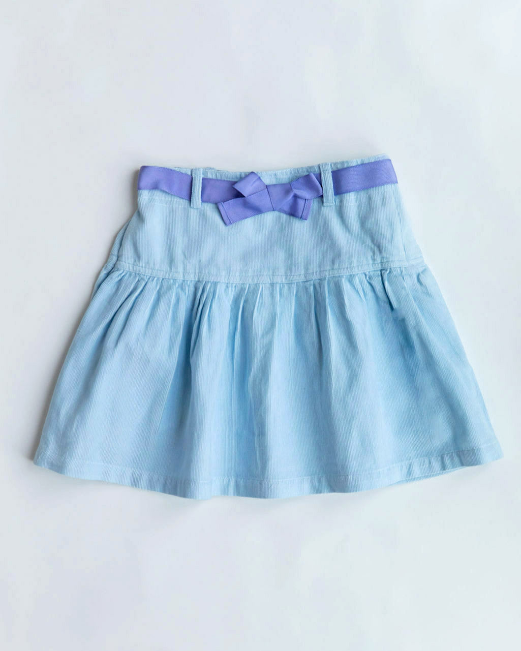 Mädchenrock blau Cord