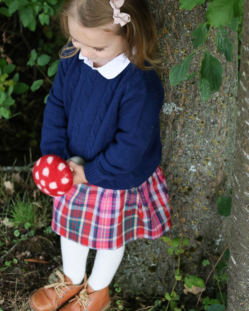 Mädchenrock rot kariert