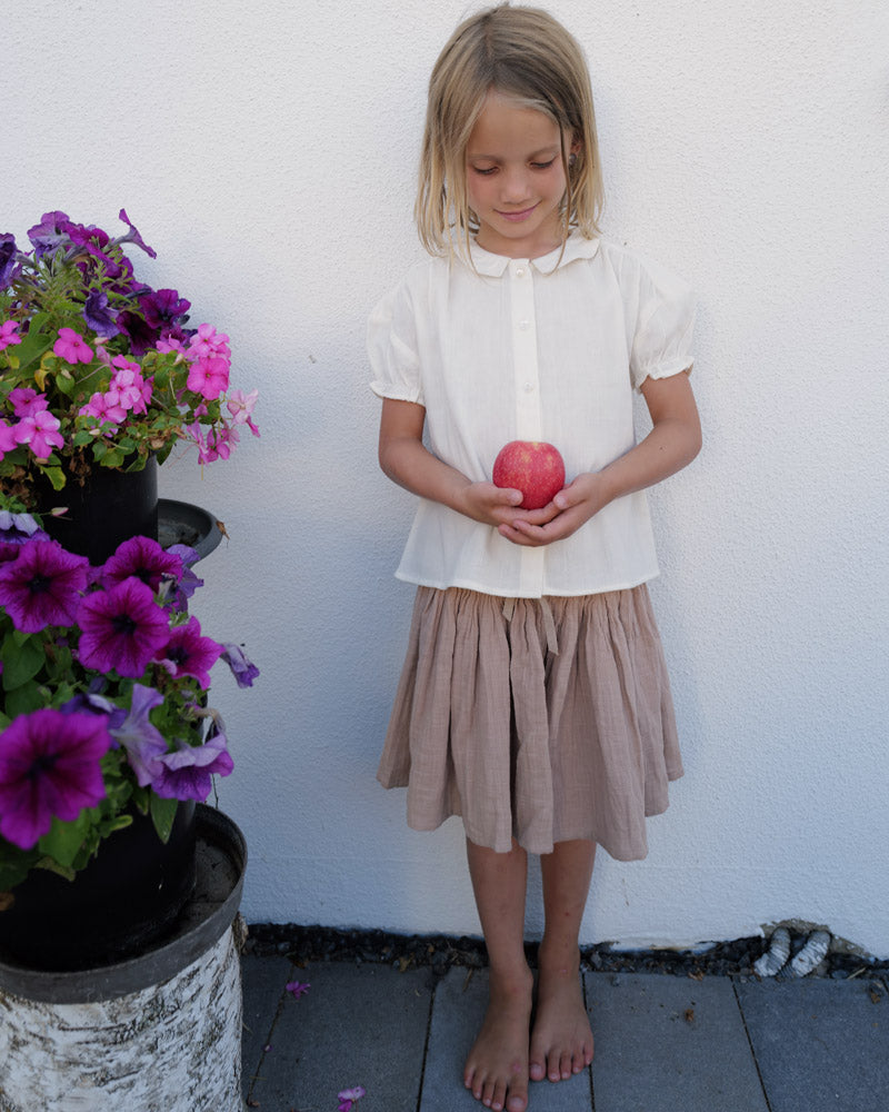 Mädchenrock Musselin camel