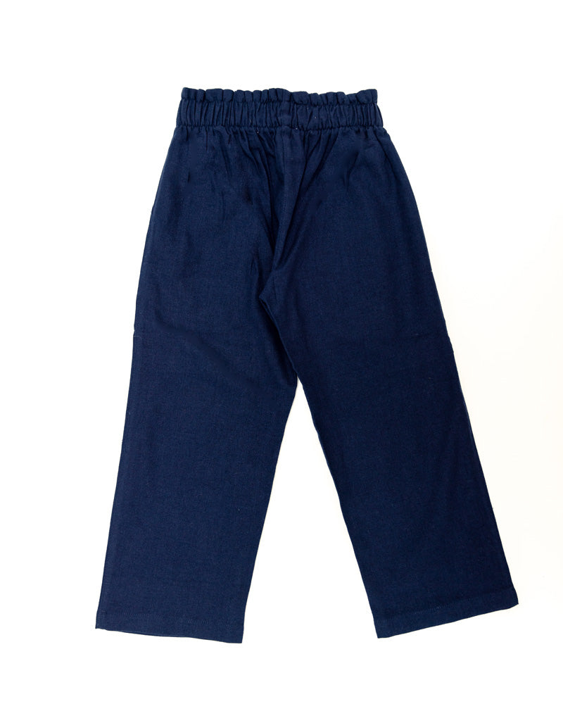 Mädchen Hose mit geradem Bein blau