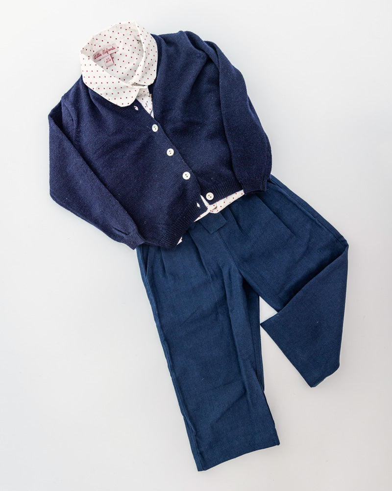 Mädchen Hose mit geradem Bein blau