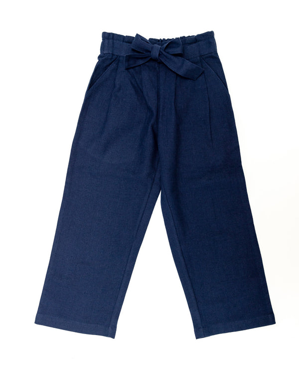 Mädchen Hose mit geradem Bein blau