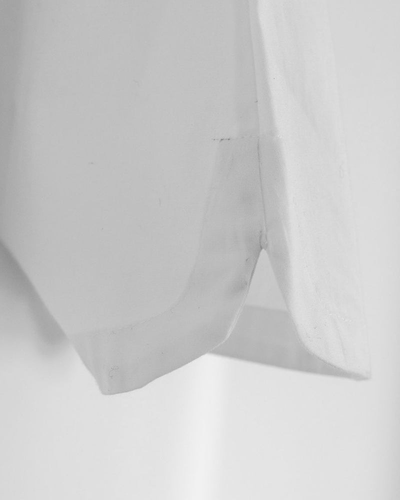 Mädchenbluse weiss Rundkragen