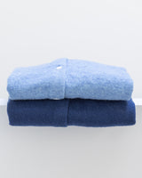 Mädchen Strickjacke mittelblau Wolle