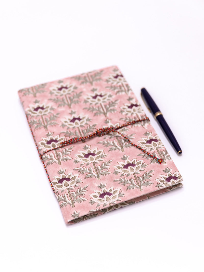 Notizbuch rosa handgefertigt
