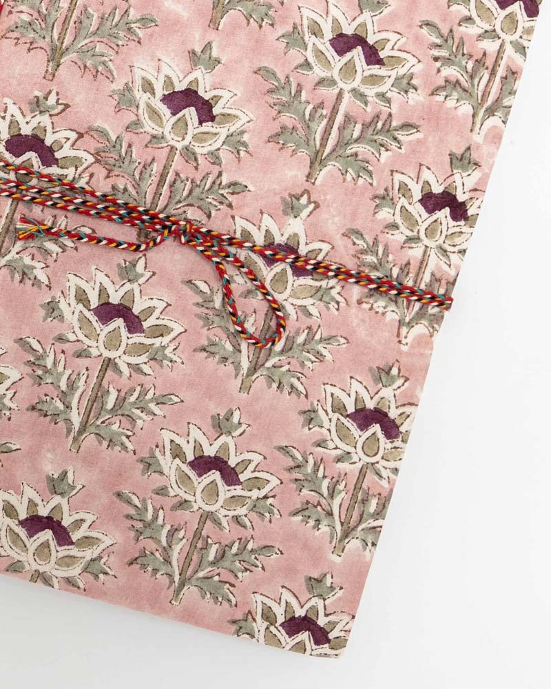 Notizbuch rosa Blumenmotiv