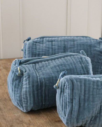 Kulturbeutel 3er Set Samt