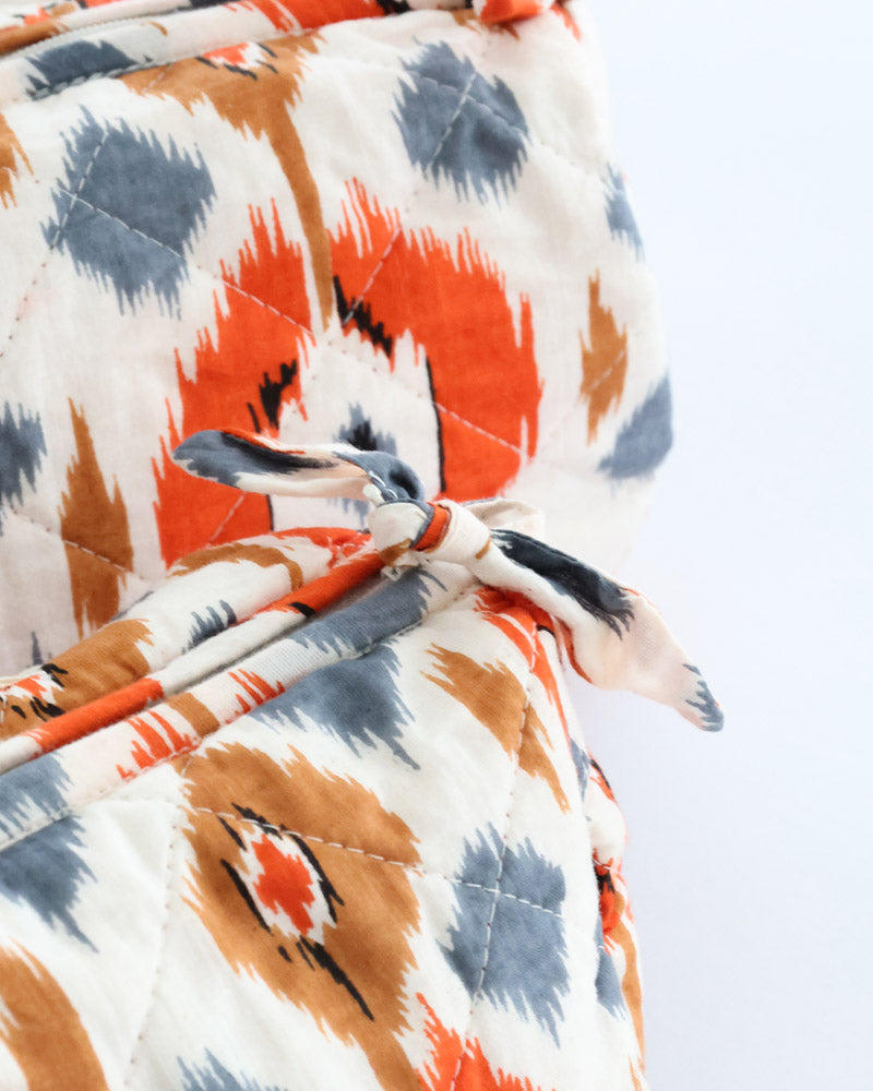 Waschbeutel 3er Set Ikat bunt