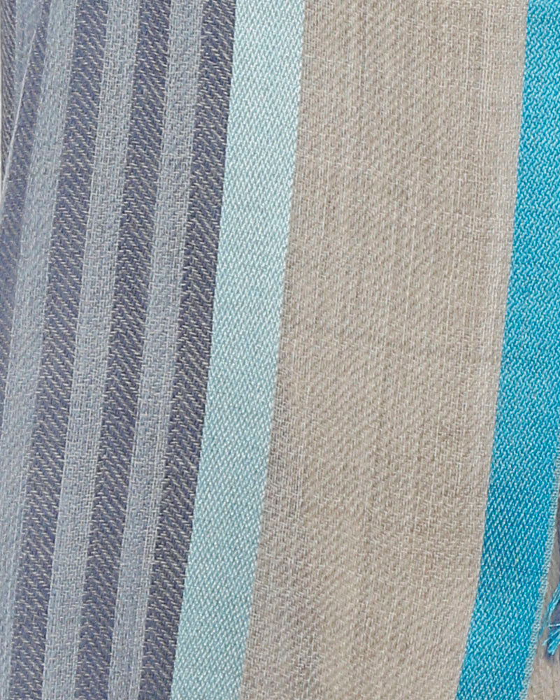 Herrenschal grau gestreift