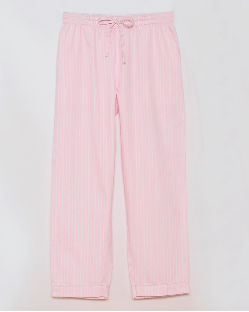 Damen Pyjama rosa Streifen