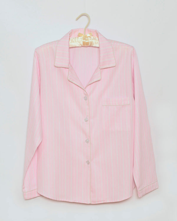 Damen Pyjama rosa Streifen