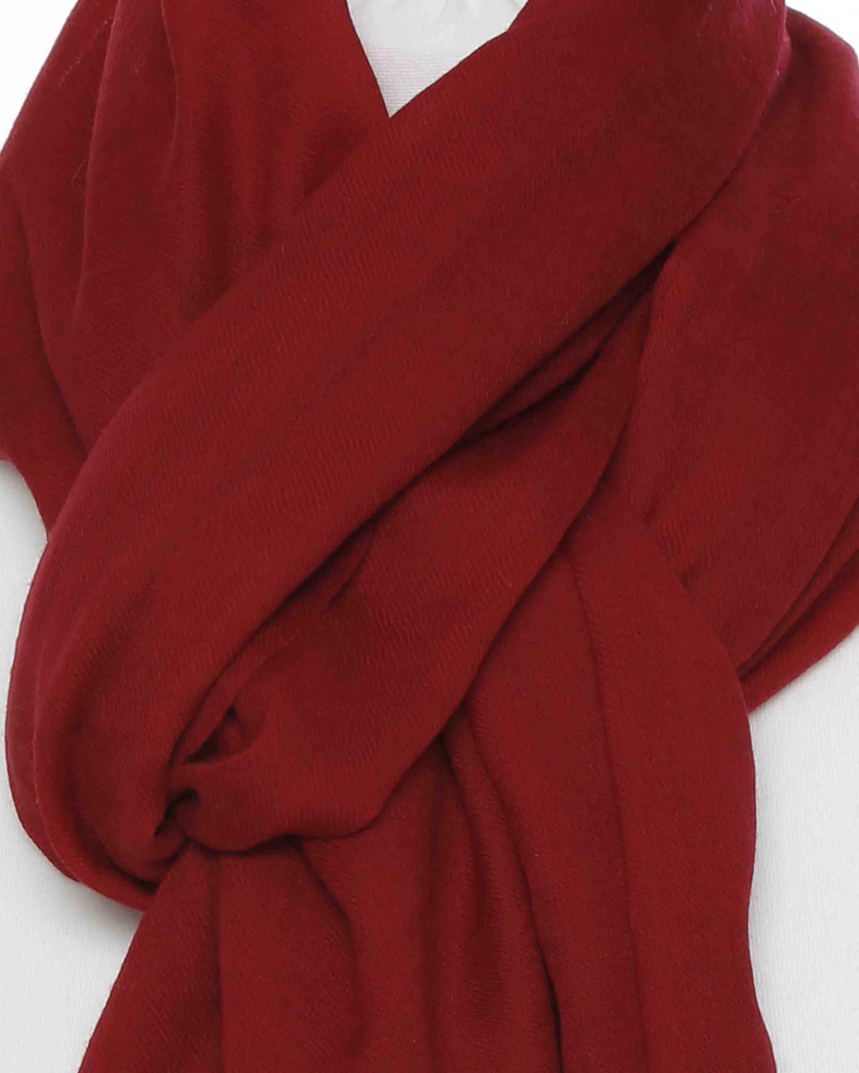 Damenschal rot einfarbig