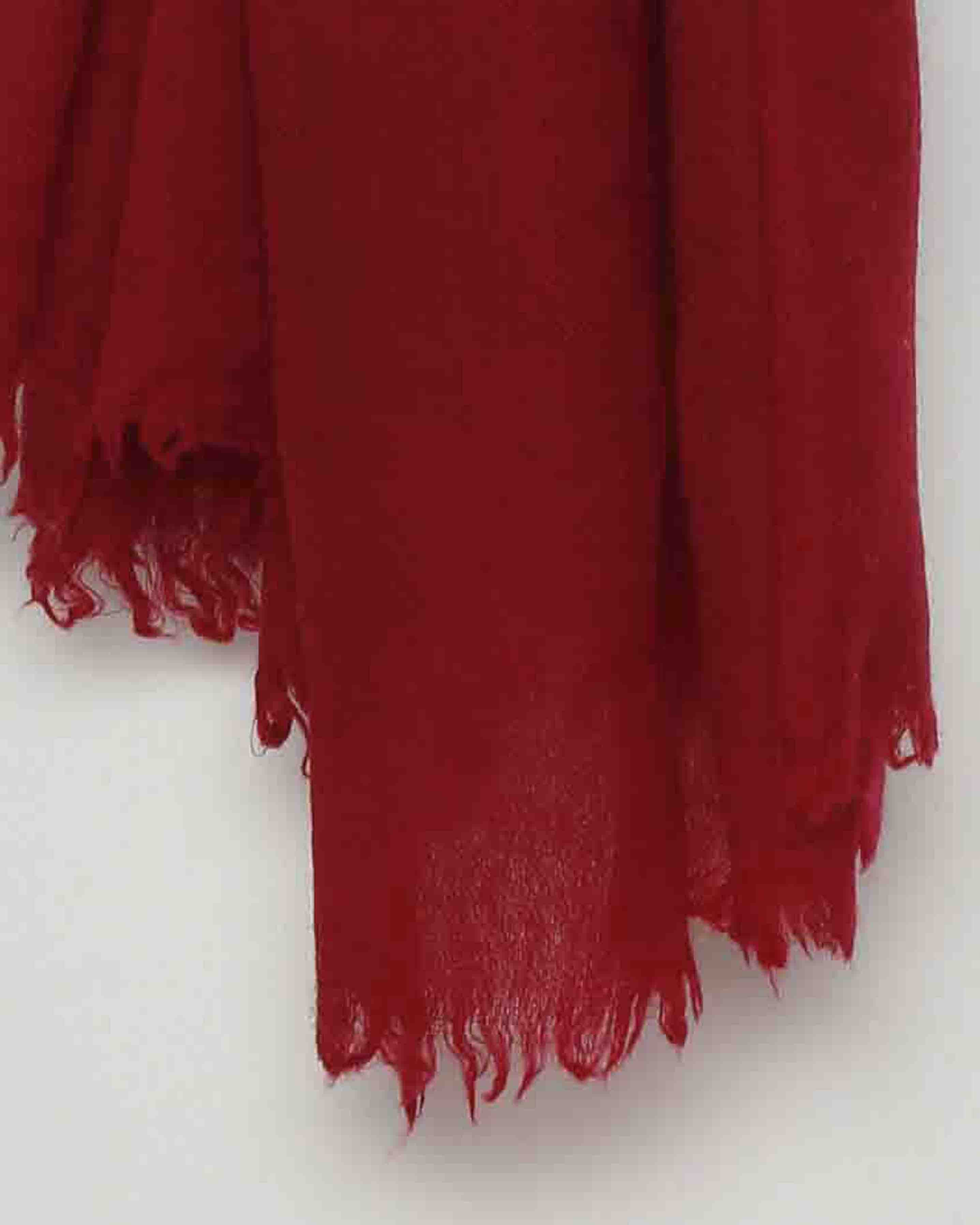 Damenschal rot einfarbig