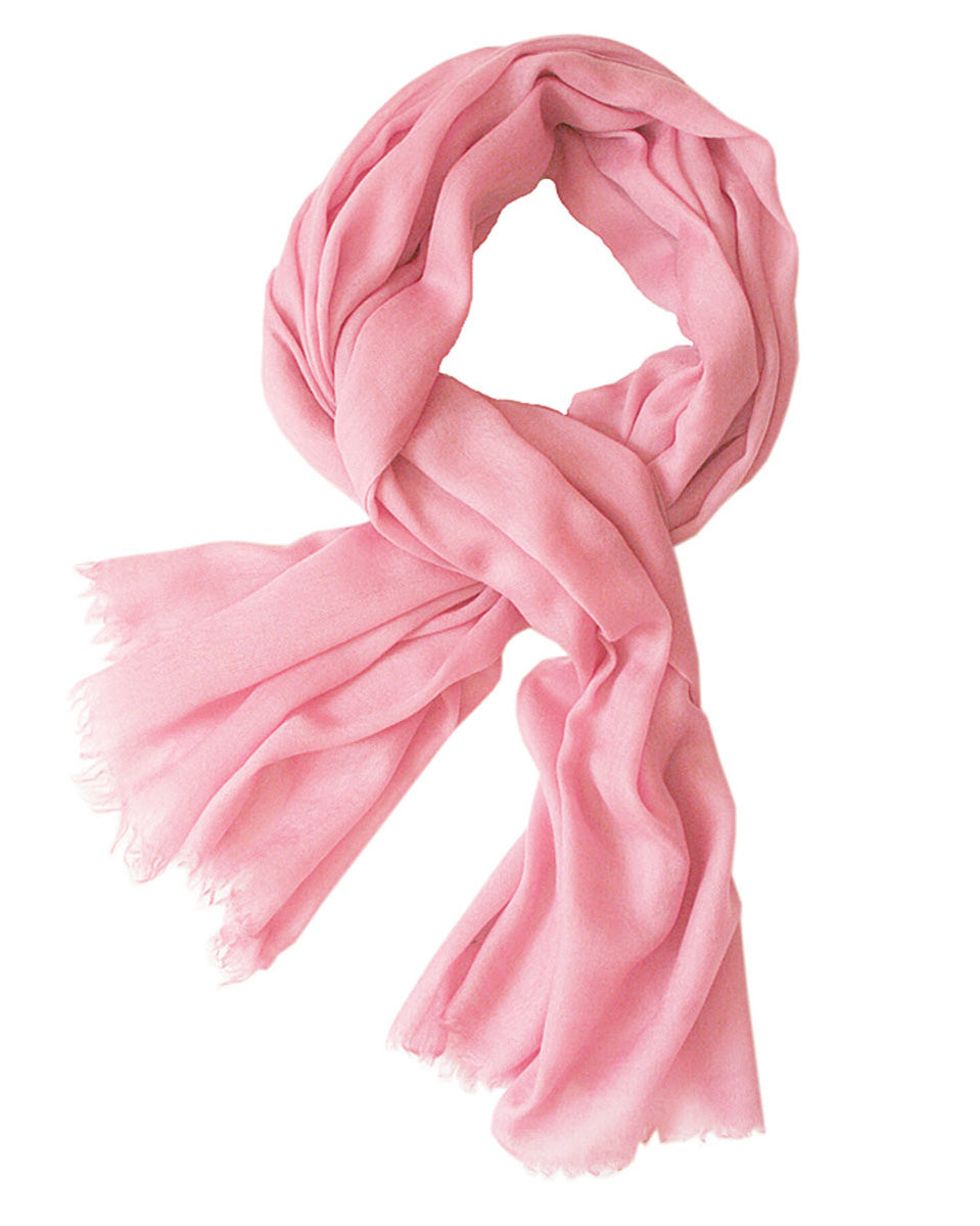 Damenschal rosa einfarbig