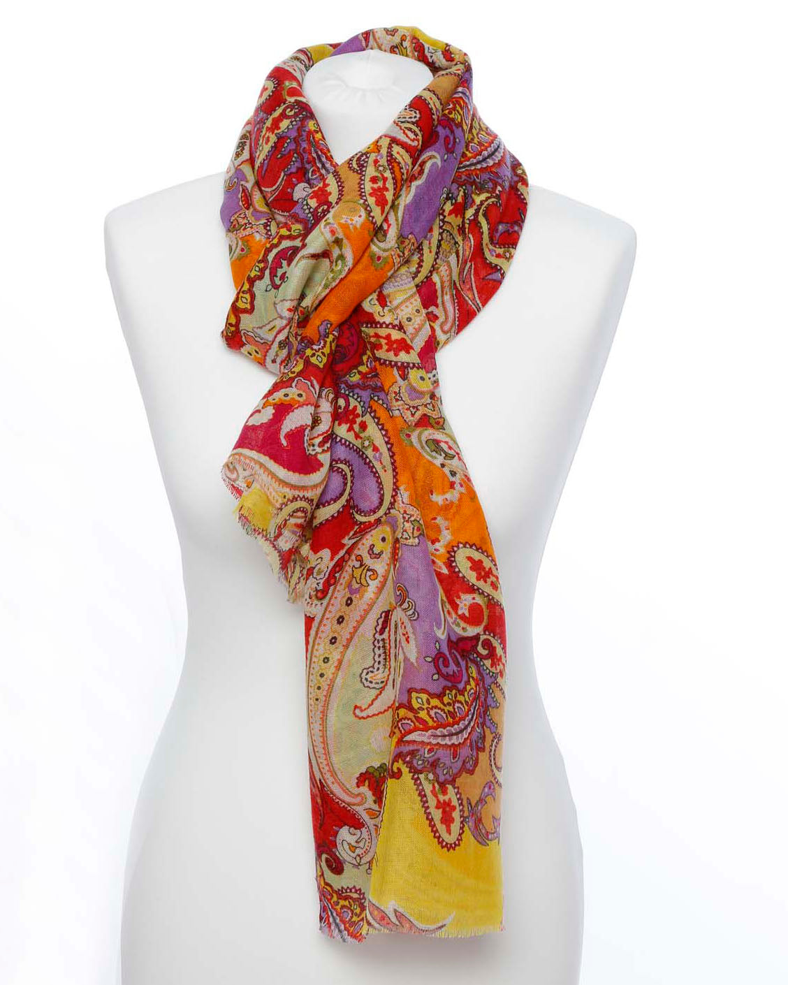 Damenschal Paisleymuster bunt