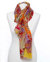 Damenschal Paisleymuster bunt